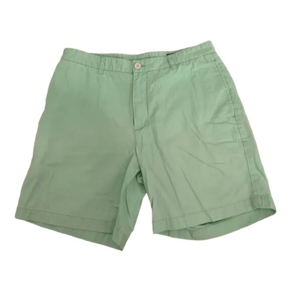 Vineyard Vines | Light Green 9” Club Flat Front Shorts | 34 - Picture 1 of 4